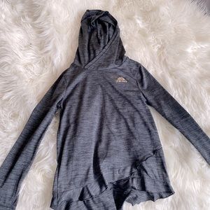 Gray adidas girls size M (10-12) hoodie